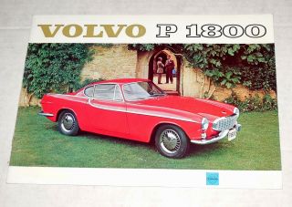 1961 Volvo P1800 Multi - Page Brochure U.  S.  & Canada Markets Code Rk 83/2 8.  61