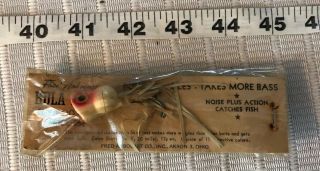 Vintage 40s Fred Arbogast Hula Popper Fly Rod Fishing Lure Authentic 1st Edition