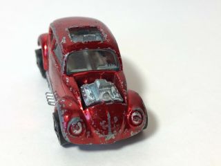 1967 Hot wheels RedLine Custom Volkswagen Car - USA - Red With Light Interior 2