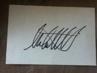 Michael Andretti (indy Car) Signed 4x6 Index Card
