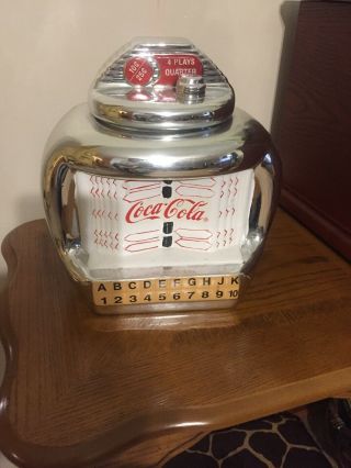 Coca - Cola Jukebox Snack Jar Cookie Jar Coke Chrome