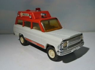 Tonka Jeep Wagoneer Rescue Ambulance 1118 - 1970 