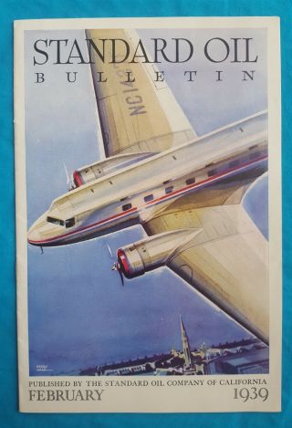 1939 Standard Oil Bulletin Feb.  Issue - Preview Of The Golden Gate Exposition