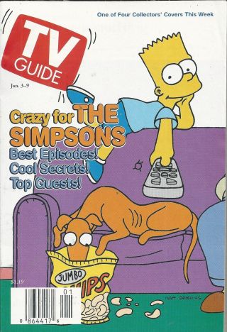 Tv Guide Bart Simpson & Santa 
