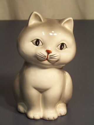 Vintage 1980 Otagiri Japan Hand Painted Porcelain Cat Bank
