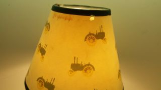 Vintage John Deere Tractor Accent Lamp With Shade DL20M Resin 1999 3
