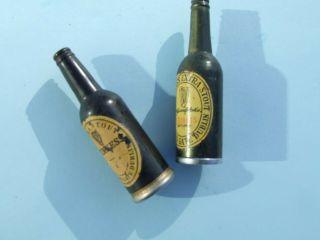 Guinness Miniature Beer Two Advertising Miniature Cigarette Lighters
