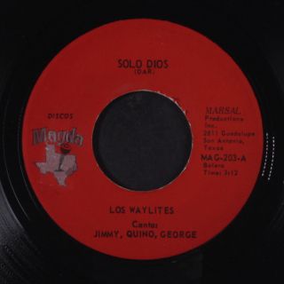 Los Waylites: Solo Dios / El Negrito Del Batey 45 (bolero,  Cumbia,  Rubber Stamp