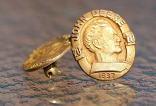 1837 John Deere Solid 10k Pins Set Of 2 5 Years 20 Years Service