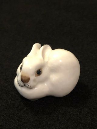 Vintage Imperial Lomonosov Porcelain Bunny Rabbit Figurine Ussr Russian Pottery