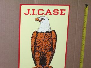 J.  I.  Case - Eagle & World Logo - - - Racine,  Wis.  - - - - - Old Sign - - - Dated.  