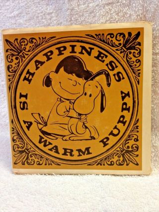 1962 Happiness Is A Warm Puppy Book By Charles M.  Schulz