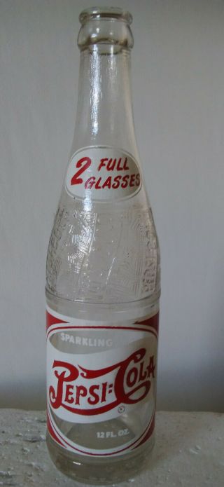 Double Dot,  2 Full Glasses,  Pepsi:cola Bottle From Lynchburg,  Virginia