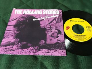 Rolling Stones Beast Of Burden “copy” Picture Sleeve,  Orig 45