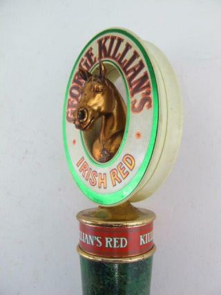 George Killian ' s Irish Red HORSE Beer Vintage Draft Tap Handle Knob Ale Marker 4