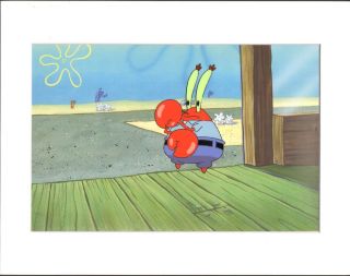 Spongebob Squarepants Mr Krabs Production Animation Cel Nickelodeon