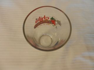 Chili ' s Catering Budweiser Bud Light Beer Pint Glass Clear with Logo 5.  75 