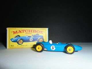 Matchbox Vintage Lesney B.  R.  M.  Racing Car And Box