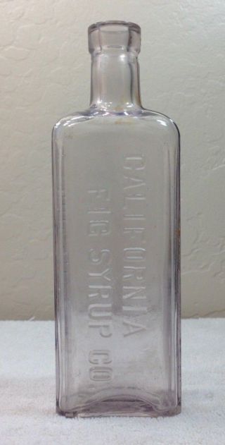 Antique California Fig Syrup Company Bottle From 1905 - 1912,  Louisville,  Ky