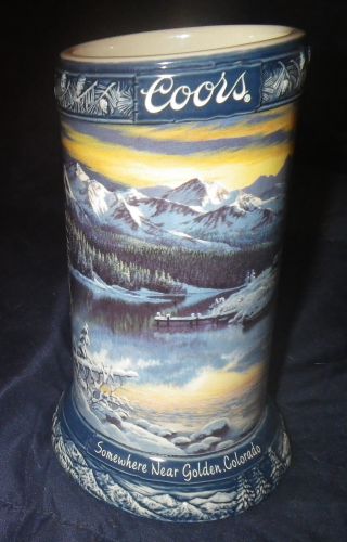 Coors Collector Beer Stein Mug - 2003 Somewhere Near Golden Colorado So Cool