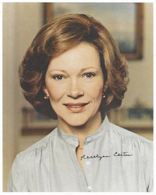 Rosalyn Carter - Former First Lady / Jimmy Carter Hand Signed Photograph