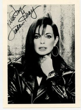 5 X 7 Autographed Photo Tv Actress Linda Gray From Dallas
