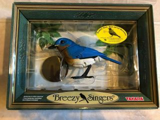 Breezy Singers By Takara Eastern Bluebird W Stand Motion Activated Songbird