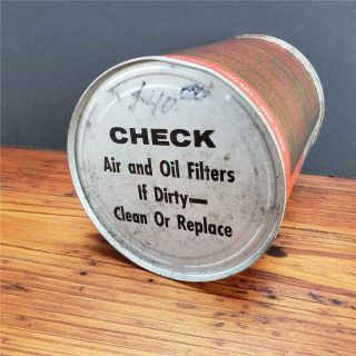Vintage 1962 SINCLAIR TRIPLE - X Motor Oil 1 Quart Metal EMPTY CAN sign 8