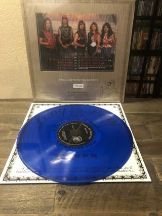 IRON MAIDEN - ANOTHER PIECE OF MIND PART 1 TRANSLUCENT BLUE VINYL LIMITED TO 300 2