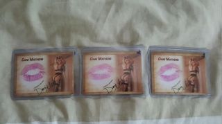 Dani Mathers Autograph Signed Kiss Print Card C Playboy Playmate Pmoy 3