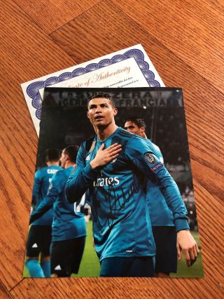 Autograph Cristiano Ronaldo Juventus Signed 8x10 Photo,