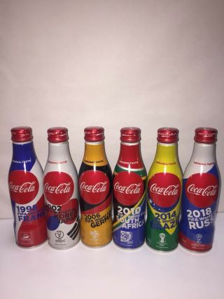 Japan Coke Bottle 2018 Fifa World Cup X6 Aluminum Empty Cans