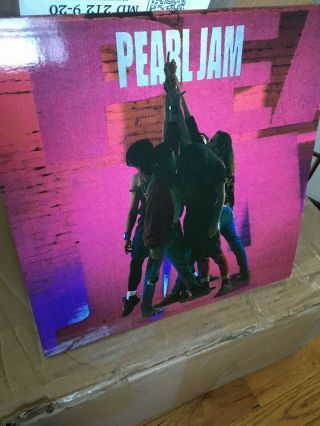 Pearl Jam Ten Lp Epic 1994 First Us Pressing Lp Vinyl Rare Shippin