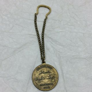Vintage 1970 Anheuser - Busch Charm Jewelry Pocket Watch Chain 4