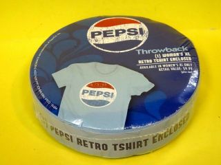Pepsi Cola Throwback Retro Womans Xl T Shirt In A 4 " Disc - Promo Item
