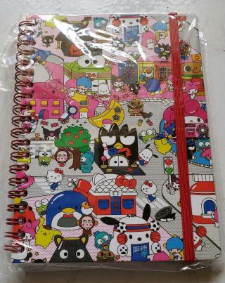 Hello Sanrio Hello Kitty Spiral Notebook W/ Stickers - Loot Crate Exclusive