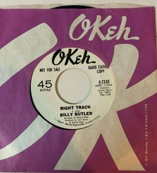 Northern Soul Mod 45 Billy Butler Right Track Okeh White Demo