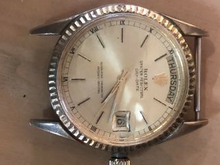 rolex oyster perpetual Day - date Vintage Watch No Band 8