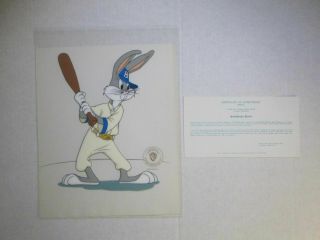 Warner Bros Looney Tunes Bugs Bunny " At Bat " Cel