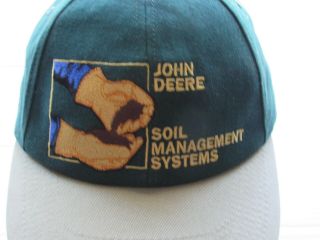 Vintage John Deere Soil Management Systems Strapback Cap Hat K Products Usa Made