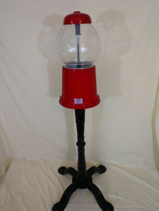 Carousel Gumball Machine With Cast Iron Stand
