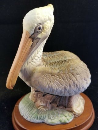 vintage bisque porcelain Pelican figurine 2