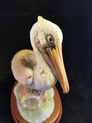 vintage bisque porcelain Pelican figurine 3