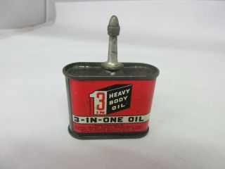 Vintage Advertising Oiler 3 In One Lead Top Oil Tin Collectible 163 - Y