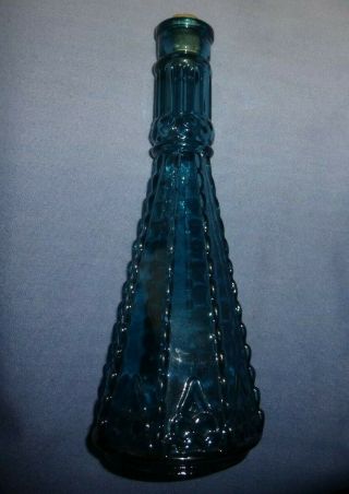 Vintage Morey Tower bottle with cork beaded lace 8 sides. 4