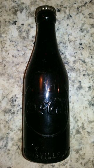 Coca - Cola Amber Horseshoe Arrow Louisville,  Ky,  Bottle 1910s