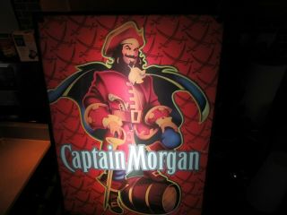 2007 Captain Morgan Rum Light Up Wall Sign Pirate Man Cave Must Have Ck It Out
