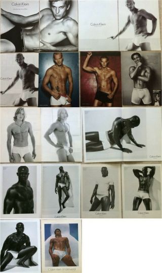 14 Calvin Klein Mens Underwear/briefs/boxer Print Ads (travis Fimmel, )
