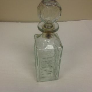 Walkers 1974 License Plate Bottle Decanter Sd,  Ne,  Ny Wy Collectable