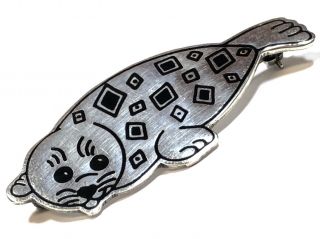 Ladies Sterling Silver Seal Pin/brooch - Mexico - Take A Look